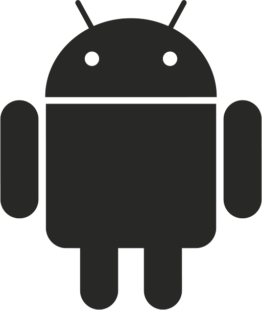 Android logo in black