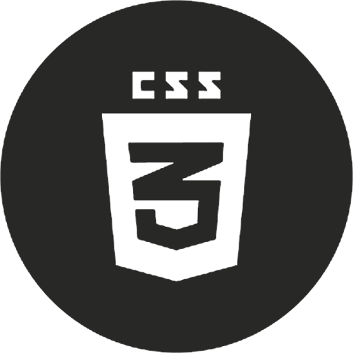 CSS logo in black