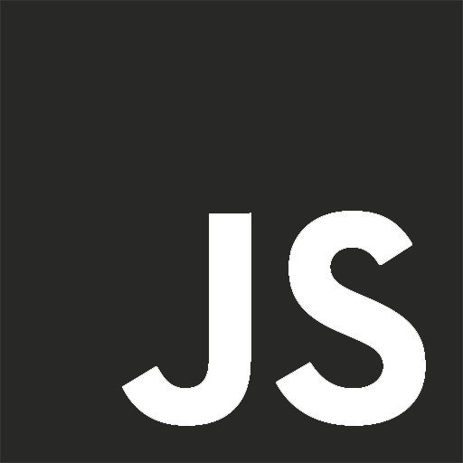 JavaScript logo in black