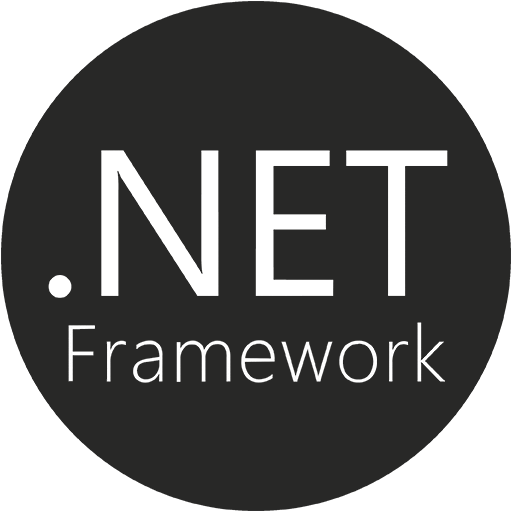 NET Framework logo in black